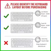 Keyboard Cover Skin for 2021 Newest Magic 24 inch Keyboard with Touc Ultra Thin
