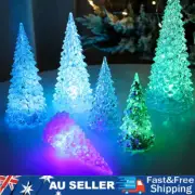 Mini Glowing Christmas Tree LED Light Xmas Tree Table Decor Night Lamp Gifts US