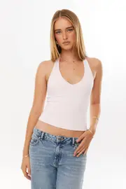 [Supré] Supré - Luxe Halter Top - Sherbert pink XS SHERBERT PINK