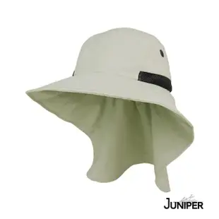 【Juniper 朱尼博】抗UV大帽眉披風休閒帽 MJ7213B(帽子/遮陽帽/防曬帽/後蓋片)