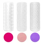 3 Pcs Polymer Roller Stick Earrings Embossing Texture Clay Pottery Making Crafts