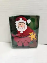 Pfaff Christmas Santa Claus Wooden Block Children's Puzzle Gift German Decor