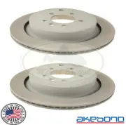 LAND ROVER REAR BRAKE ROTOR DISC LR3 V8 LR4 V8 RANGE SPORT SDB000646 AKEBONO HC (for: Land Rover)