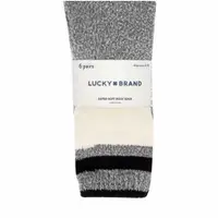 在飛比找蝦皮商城優惠-Lucky Brands 女室內保暖中長襪六入 D13910
