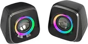 JSEIAJB Small Speaker Computer Audio Desktop Gaming Speaker Desktop Laptop Wired Home
