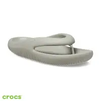 在飛比找momo購物網優惠-【Crocs】中性鞋 麵包人字拖(208437-1LM)