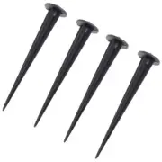 4 Pcs Lawn Lamp Socket Landscape Spike Light Holder Ground Spikes for Lights