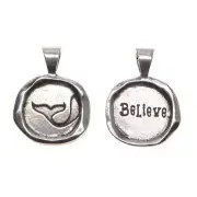 Believe Wax Seal Stamp Charm Jewelry | Whale Tail
