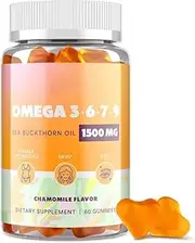 Omega 3 6 7 9 Women's Soft Candy - Contains Sea Buckthorn, Evening Primrose, Vitamin E, A, and Probiotics