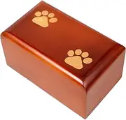 YARNOW Wooden Pet Ashes Urn Natural Memorial Casket for Dogs and Cats Lightweight Cremation Keepsake Box Fresh Design for Preserving Pet Memories Present for Pet Loss Support