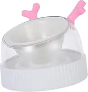 GALPADA Elevated Slow Feeder Pet Bowl with Slip Base Dual Purpose Water Dispenser and Food Bowl for Small Dogs and Cats Space Efficient Design for Indoor Use