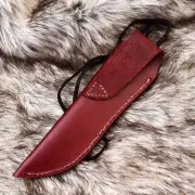 Handmade Fixed blade Knife Leather Sheath / Knife Holster / NECK String X611