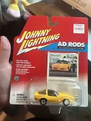 Johnny Lightning AD Rods 1980 Chevrolet Corvette Yellow Die Cast