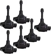 6Pcs Compatible With Nsan 370Z Infiniti FX50 G37 M37 3.7L V6 2008 2009 2010 Ignition Coil Pack 22448-EY00A,UF-617,178-850 3,5C1788