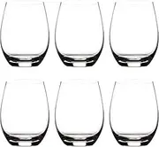 Stemless Wine Glasses(Set of 6)-540ml, 19 oz Crystal Wine Cups for Red or White Wine,Large Water Juice Glasses,No Stem Glass Beverage Cups,Clear Drinking Tumblers for Any Occasion