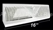Baseboard Register/Diffuser 16" - White - New