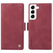 YIKATU YK-005 For Samsung Galaxy S21 FE 5G Stand Wallet Case Skin-touch Leather Phone Cover