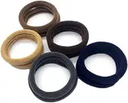 TOVINANNA 100pcs Colorful Spiral Hair Ties Thick Hair Bands Elastic Ponytail Holders for Women No Metal Gentle on Hair for Sports