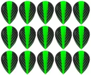 5 Sets Harrows Quantum Pear Dart Flights – Ships w/ Tracking - Green