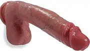 Realistic Dildos Feels Like Skin, 10.5 Inch Soft Silicone Dildo with Strong Suction Cup for Hands-Free Play, Lifelike Dildo with Big Balls Fake for Play, Big Adult Sex Toys for Women & Men