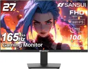 Gaming Monitor 27 Inch 165Hz 1Ms PC Gaming Computer Monitor -FHD 1080P丨AMD Frees