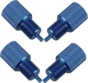4pcs Deflation Tool Brake Proportion Valve Bleed Bleeder Tools Brake Proportioning Valve Bleeder Tool Drum Brake Tool Brake Bleeder Adapter Valve Bleeding Tools Aluminum Alloy Blue