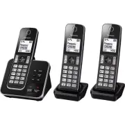 PANASONIC KXTGD323ALB Triple Handset Cordless Phone With Answering Machine
