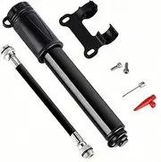 YIAGUN Bike Pump Aluminum Alloy Portable Mini Bicycle Tire Air Pump,Super Fast Tyre Inflation Compatible with Universal Presta and Schrader Valve Frame Mounted for Road, Ball Pump Needle/Frame Mount
