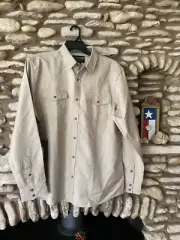 Cody James Shirt Mens Size XL Light Blue Pearl Snap Long Sleeve Western Cowboy