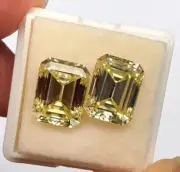 5 Ct Emerald Cut Loose Diamond D Grade Yellow Color VSS1 Certificate