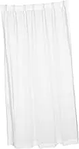 Textured Light Filtering White Curtain Panels for Bedroom Modern Sheer Drapes Elegant Privacy Window Coverings for Living and Coastal Decor