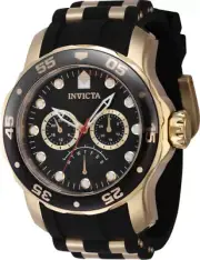 Invicta Men's 46964 Pro Diver Quartz Chronograph Black Dial Watch