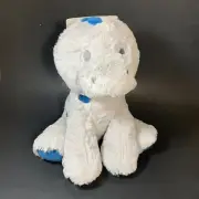 Kelly Baby Plush Gray Dinosaur Blue 11" Sitting Rattle Toy Lovey NWT