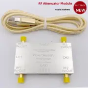 2-CH RF Attenuator Module 60dB 50ohms w/ SMA Connector + Type-C Cable LF-8GHz