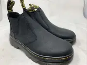 Dr. Martens Hardie II Pit Quarter Black Boots Men Size 7 (CL605)