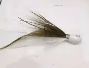 3oz Custom Bucktail Peanut Bunker Edition