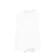 [Blumarine] Blumarine Cady Rose-embellished Dress 38 IT WHITE