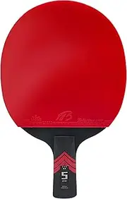 Table Tennis Bats,Shakehand Grip,Double-Sided Rubber, High Elasticity Sponge,Solid Wood,Non-Slip Handle,Comfortabele Grip,Set Comes with a bat Bag, Two Balls