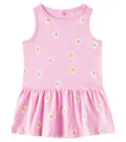 [Stella McCartney Kids] Stella McCartney Kids Baby floral cotton jersey dress M 24 pink