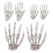 3 Pairs Small Skeleton Hands Halloween Claw KTV Decoration Props