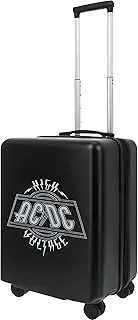 AC/DC 22.5 Inch Carry On Luggage, Hardshell Rolling Suitcase with Spinner Wheels, Black, Black, 22.5 Inch, Ful Ac/Dc 22.5 Inch Carry on Luggage, Hardshell Rolling Suitcase with Spinner Wheels