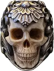 [Generic] Skull Ring Adjustable Mens Ring Skull Jewelry Gothic Gothic Fashion Ring Adjustable Punk Ring for Men Skull Ring Jewelry Gothic Jewelry Ring Unique Men's Ring Punk Skull Jewelry Gothic Ring Jewelry