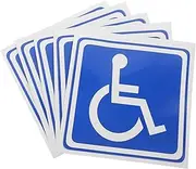 HOMOCONO Resilient Disabled Wheelchair Sign Stickers 5 Sheets Car Window Decals Easy Install
