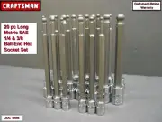 CRAFTSMAN HAND TOOLS 20 PC LONG METRIC SAE HEX ALLEN SOCKET WRENCH SET