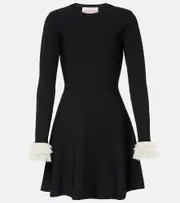 [Valentino] Valentino Knitted minidress AU 10 black