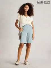 White Stuff Blue Light Hayley Chinos Shorts (H12054) | $104
