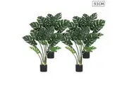 SOGA 4X 93cm Artificial Indoor Potted Turtle Back Fake Decoration Tree Flower Pot Plant