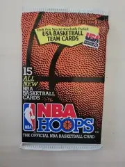 91 92 NBA Hoops Series 2 Sealed Pack Of 15 Cards..Possible Jordan USA Card