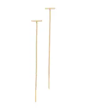 Zoe Chicco 14K Yellow Gold Gold Bars Threader Earrings