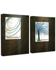 Ready2HangArt Abstract Spa XXVIII 2pc Wrapped Canvas Wall Art by Tristan Scott